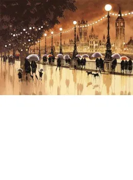 Reflections In The Lamplight - Mounted