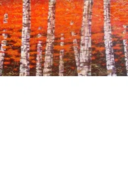 Forest Of Orange - Framed