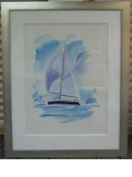 Sailing Boat - Original - Framed