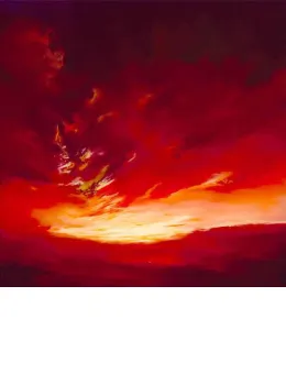 Scarlet Skies I - Mounted