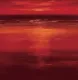Crimson Reflection I - Mounted