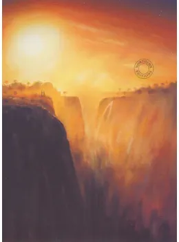 Sunset Over The Falls - Print