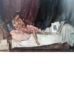 Cecilia & Her Studies - Mounted