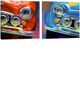 Toot Toot! & Beep Beep! - Pair - Box Canvas