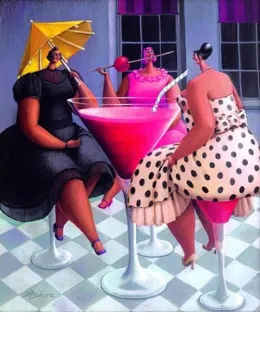 Ladies Wot Lunch - Canvas - Box Canvas