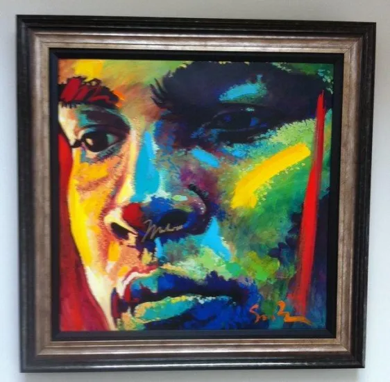 Beautiful Dreamer VIII (Signed By Muhammad Ali) - Original - Black Framed Beautiful Dreamer VIII (Signed By Muhammad Ali) - Original - Black Framed