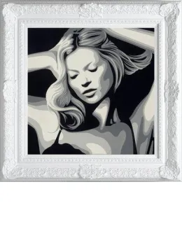 Moss - The Diamond Dust Collection - White Framed