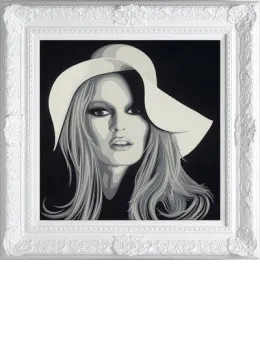 Bardot - The Diamond Dust Collection - White Framed