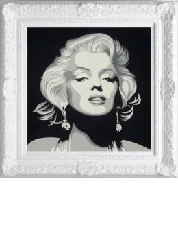 Monroe - The Diamond Dust Collection - White Framed
