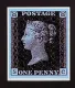 Penny Black - Blue - Mounted