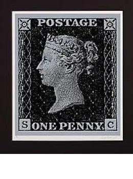 Penny Black - Silver - Mounted