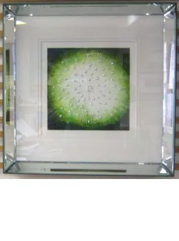 Starburst Green - Original - Mirrored Framed
