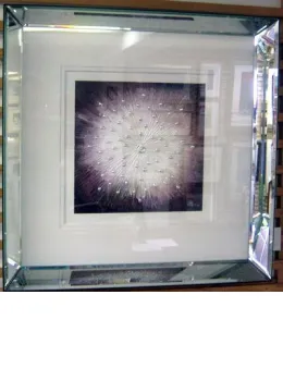 Starburst Purple - Original - Mirrored Framed