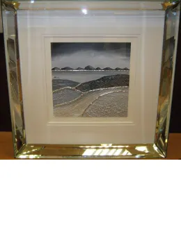 Silver Landscape - Original - Mirrored Framed