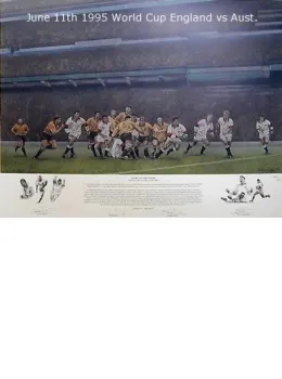 Fight To The Finish - England vs Australia 1995 - Print