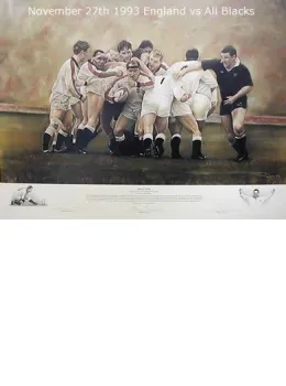 Sweet Chariot - England vs All Blacks 1993 - Print