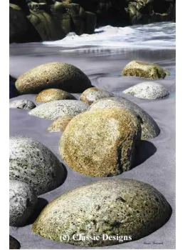 Striding Stones - Porth Nanven, Cornwall - Print