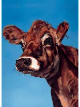 Cappuccino - Cow - Box Canvas