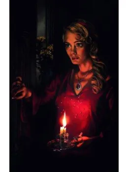 Her Piercing Eyes (Sagittarius) - Framed