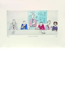 Bored Meeting - Mounted
