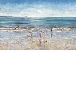 A Day At The Beach - Canvas - Unstretched Canvas