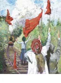Saved By Red Bloomers - The Railway Children - Canvas Framed