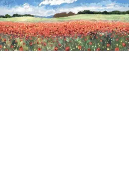 Poppy Profusion - Unstretched Canvas