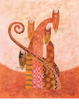 Quartet - Cats - Mounted