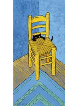 Le Chat Van Gogh - Mounted