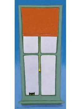 At The Window - Mounted