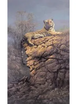 Majestic Pose - Tiger - (Canvas) - With slip