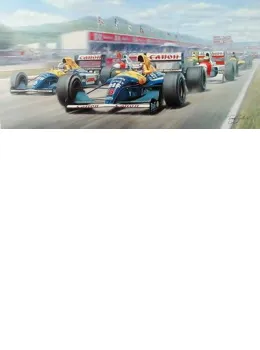 il Leone - Nigel Mansell (Signed) - Mounted
