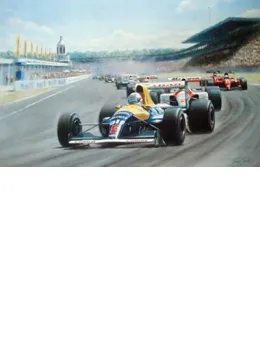 Off To Victory - Nigel Mansell - Mounted