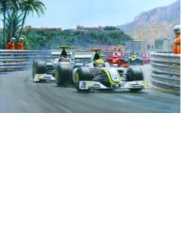 1-2 Monaco Grand Prix 2009 (Jenson Button & Rubens Barrichello) - Mounted