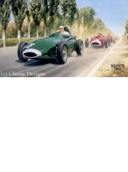 Stirling Moss, OBE - Mounted