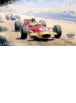 Graham Hill - World Champion 1962 & 1968 - Mounted