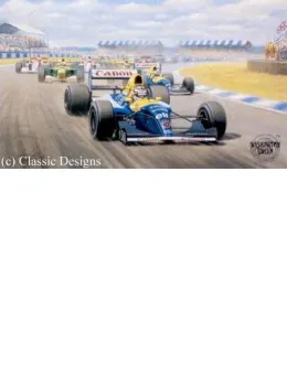 Nigel Mansell - World Champion 1992 - Mounted