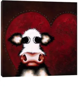 Crazy For Moo - Box Canvas