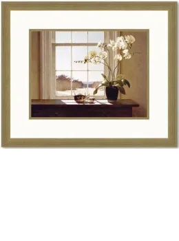Orchids With Teapot - Framed