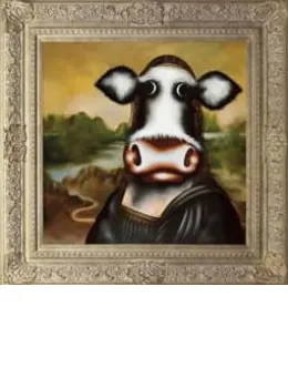 Moona Lisa - Framed