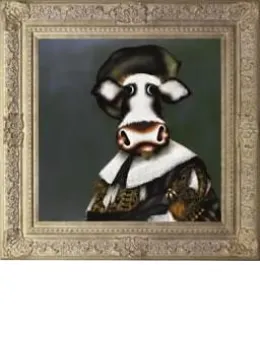 The Laughing Cowvalier - Framed