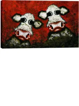 Dirty Cows - Box Canvas