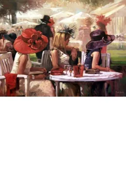 Ladies At Lunch - Framed
