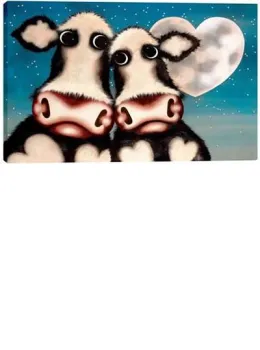Over The Moon - Box Canvas