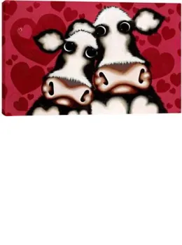 I Love Moo - Box Canvas